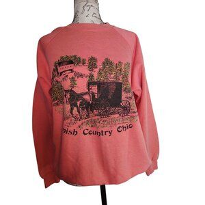 Vintage Amish Country Ohio Sweatshirt, Small, Medium  Horse Drawn Buggie, READ